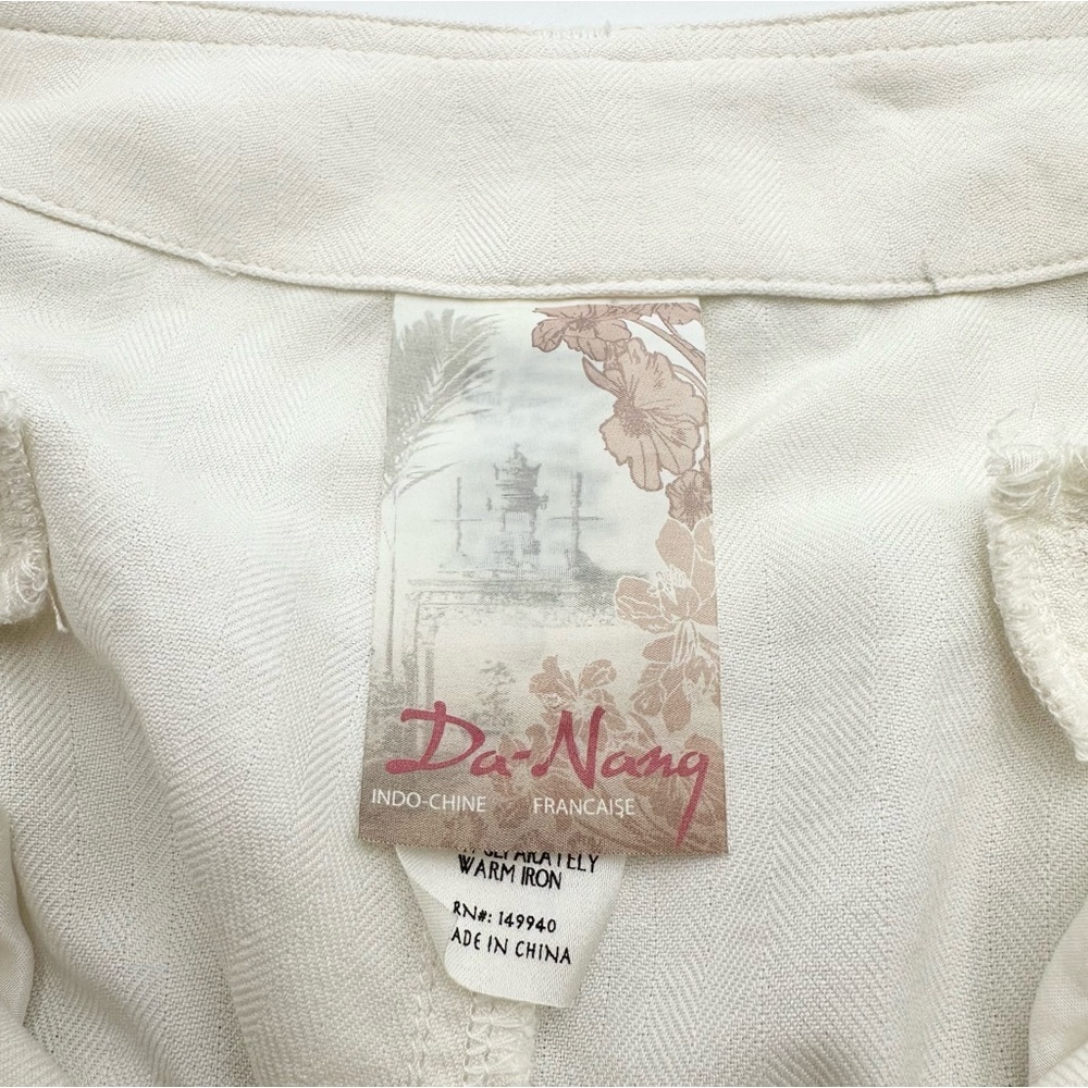 Da-Nang Off White Camo Long Maxi Skirt Cargo Silk - Picture 13 of 15